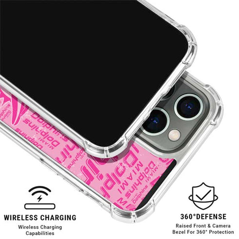NFL Miami Dolphins - Blast Pink iPhone 16 Pro Clear Case