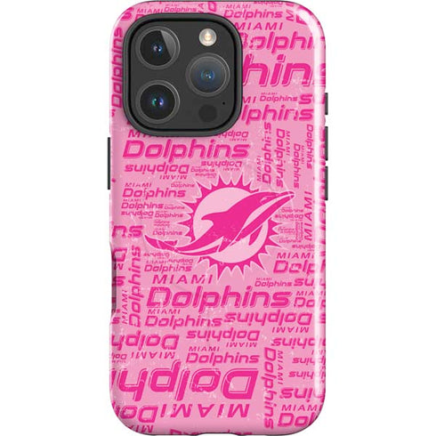 NFL Miami Dolphins - Blast Pink iPhone 16 Pro Magsafe Impact Case