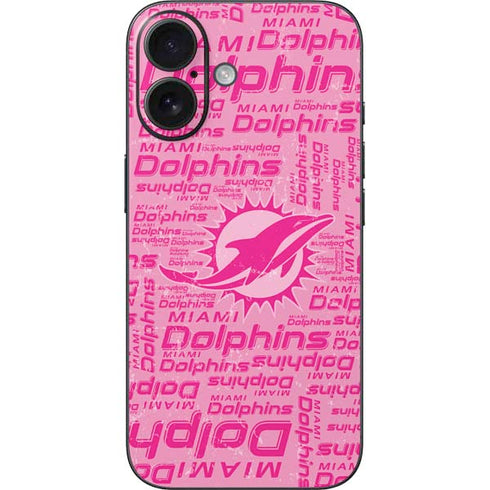 NFL Miami Dolphins - Blast Pink iPhone 16 Skin