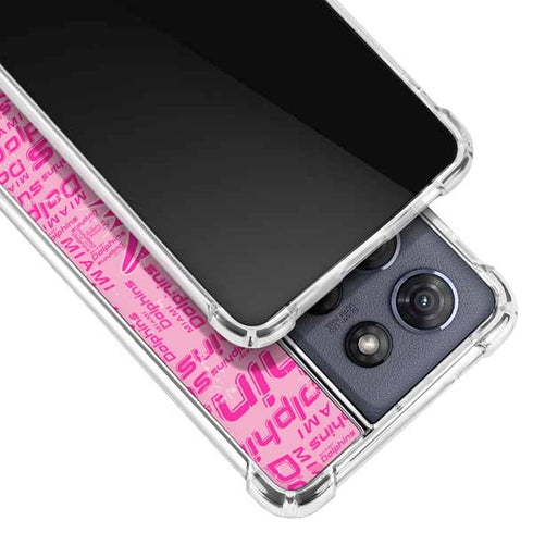 NFL Miami Dolphins - Blast Pink Moto G 5G (2025) Clear Case