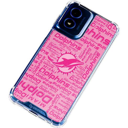 NFL Miami Dolphins - Blast Pink Moto G 5G (2024) Clear Case