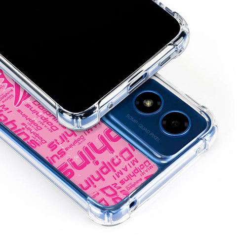 NFL Miami Dolphins - Blast Pink Moto G 5G (2024) Clear Case