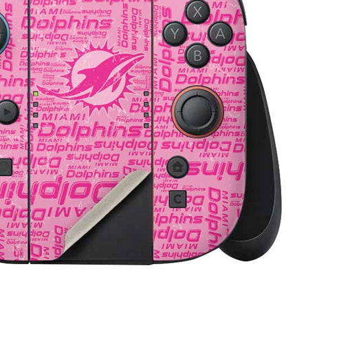 NFL Miami Dolphins - Blast Pink Nintendo Switch 2 (2025) Joy-Con Controller Skin
