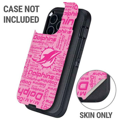 NFL Miami Dolphins - Blast Pink Otterbox Defender iPhone Skin