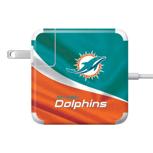 NFL Miami Dolphins 85W Power Adapter (15 and 17 inch MacBook Pro Charger) Skin