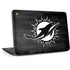 NFL Miami Dolphins Black & White HP Chromebook Skin