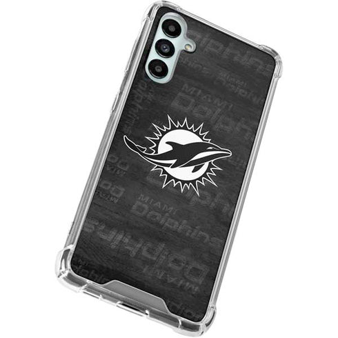 NFL Miami Dolphins Black & White Gabb Phone 4 Clear Case