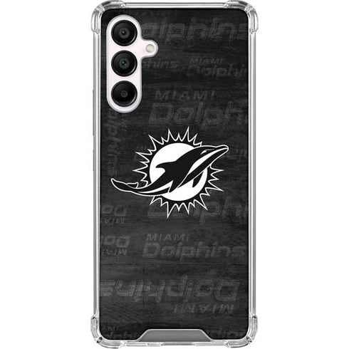 NFL Miami Dolphins Black & White Galaxy A16 5G Clear Case