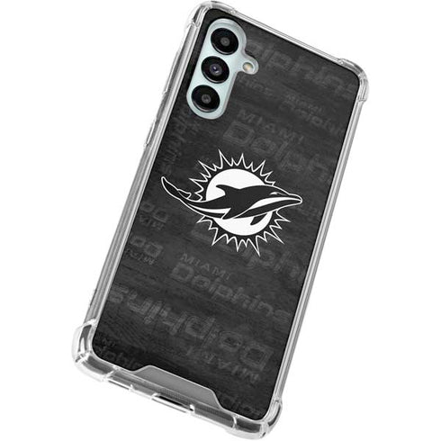 NFL Miami Dolphins Black & White Galaxy A16 5G Clear Case