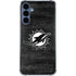 NFL Miami Dolphins Black & White Galaxy A55 5G Clear Case