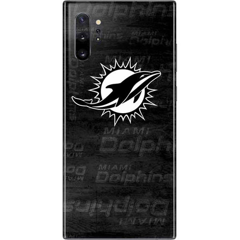 NFL Miami Dolphins Black & White Galaxy Note 10 Plus Skin