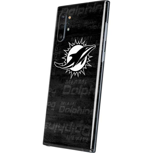 NFL Miami Dolphins Black & White Galaxy Note 10 Plus Skin
