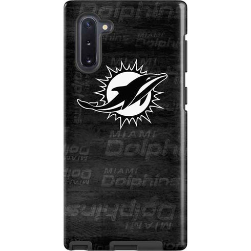 NFL Miami Dolphins Black & White Galaxy Cases