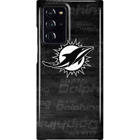 NFL Miami Dolphins Black & White Galaxy Cases