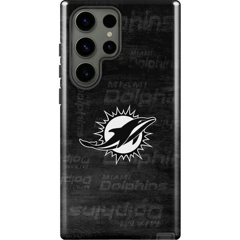 NFL Miami Dolphins Black & White Galaxy S23 Ultra Pro Case