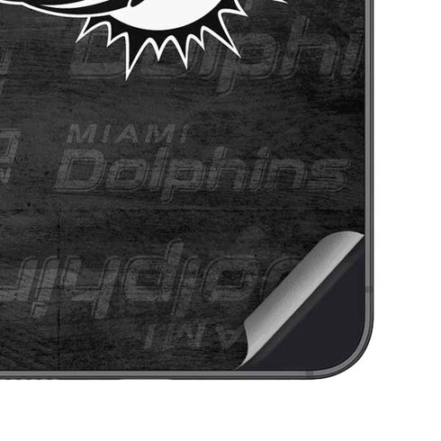 NFL Miami Dolphins Black & White Galaxy S25 Plus Skin