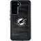 NFL Miami Dolphins Black & White Galaxy S24 Plus Waterproof Case