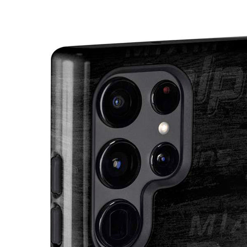 NFL Miami Dolphins Black & White Galaxy S25 Ultra Impact Case