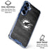 NFL Miami Dolphins Black & White Galaxy S25 Plus Clear Case