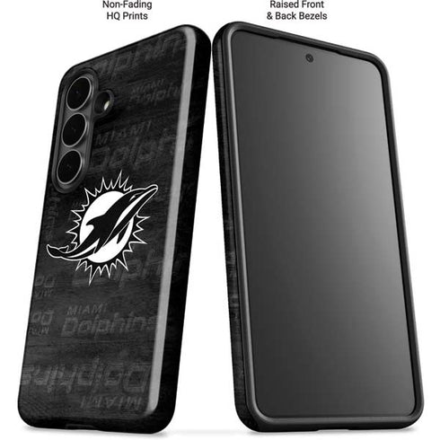 NFL Miami Dolphins Black & White Galaxy S26 Impact Case