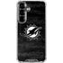 NFL Miami Dolphins Black & White Galaxy S26 Plus Clear Case