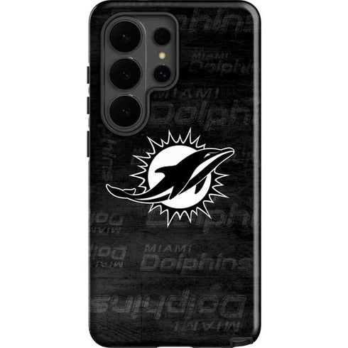 NFL Miami Dolphins Black & White Galaxy S26 Ultra Impact Case