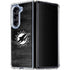 NFL Miami Dolphins Black & White Galaxy Z Fold5 5G Clear Case