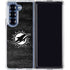 NFL Miami Dolphins Black & White Galaxy Z Fold6 Clear Case