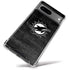 NFL Miami Dolphins Black & White Google Pixel 8a Clear Case