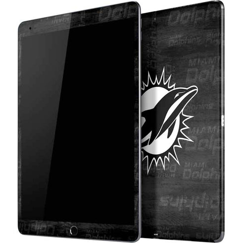 NFL Miami Dolphins Black & White iPad Skins