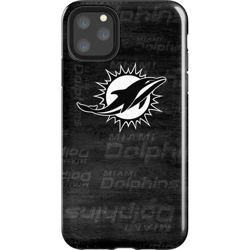 NFL Miami Dolphins Black & White iPhone Cases