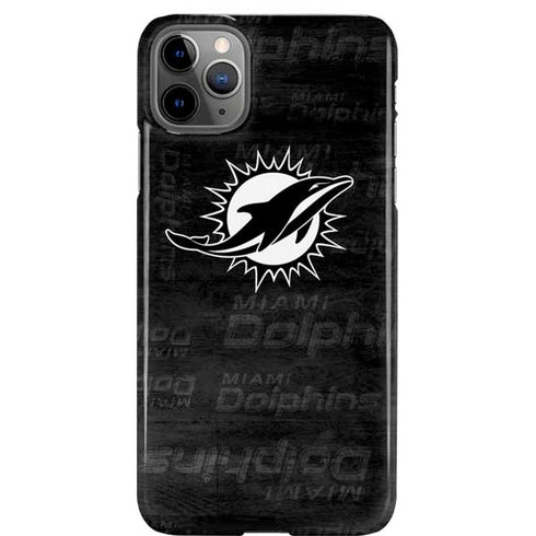 NFL Miami Dolphins Black & White iPhone Cases