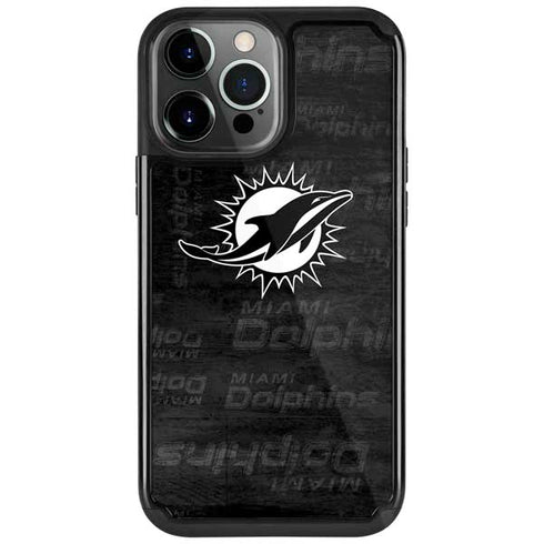NFL Miami Dolphins Black & White iPhone Cases