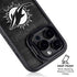 NFL Miami Dolphins Black & White iPhone 14 Pro Kickstand Case