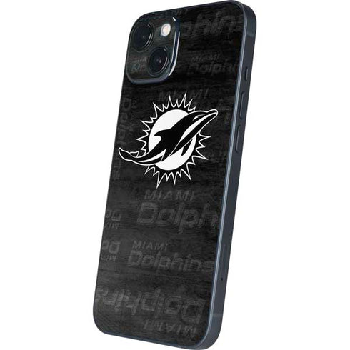 NFL Miami Dolphins Black & White iPhone Skins