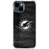 NFL Miami Dolphins Black & White iPhone 15 Clear Case