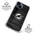 NFL Miami Dolphins Black & White iPhone 15 Clear Case