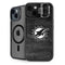 NFL Miami Dolphins Black & White iPhone 15 Kickstand Case