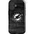 NFL Miami Dolphins Black & White iPhone 16 Magsafe Impact Case