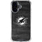 NFL Miami Dolphins Black & White iPhone 16 Plus Clear Case