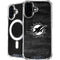 NFL Miami Dolphins Black & White iPhone 16 Plus MagSafe Case