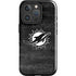 NFL Miami Dolphins Black & White iPhone 16 Pro Impact Case
