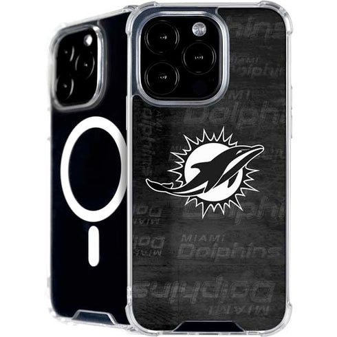 NFL Miami Dolphins Black & White iPhone 16 Pro MagSafe Case