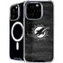 NFL Miami Dolphins Black & White iPhone 16 Pro MagSafe Case