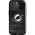 NFL Miami Dolphins Black & White iPhone 16 Pro Magsafe Impact Case