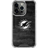 NFL Miami Dolphins Black & White iPhone 16 Pro Max Clear Case