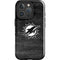 NFL Miami Dolphins Black & White iPhone 16 Pro Max Impact Case