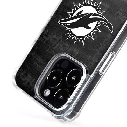 NFL Miami Dolphins Black & White iPhone 16 Pro Max MagSafe Case