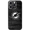 NFL Miami Dolphins Black & White iPhone 16 Pro Skin