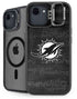 NFL Miami Dolphins Black & White iPhone 16e Kickstand Case